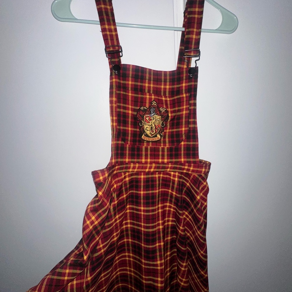 NWT Hot Topic/Warner bros. Harry Potter/Gryffindor Pinafore Dress, Size Small